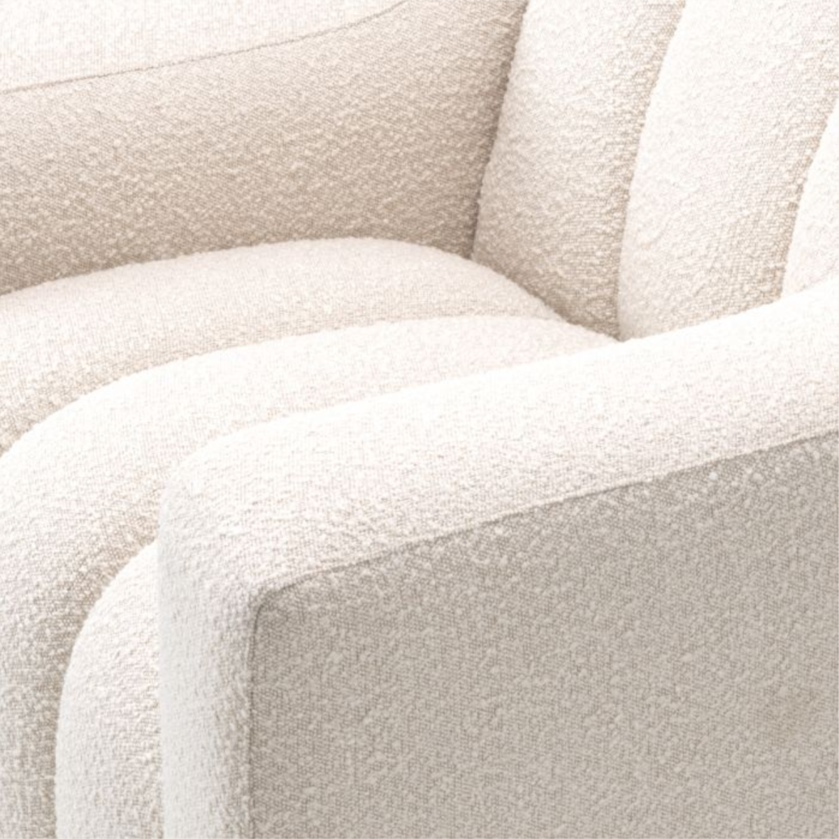 Fauteuil bouclé crème | Eichholtz Kelly | REMO-HOME, mobilier et décoration d'intérieur