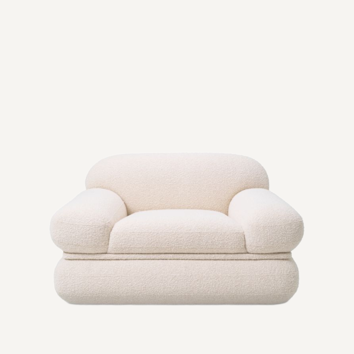 Fauteuil bouclé crème | Eichholtz Menard | REMO-HOME, mobilier et décoration d'intérieur