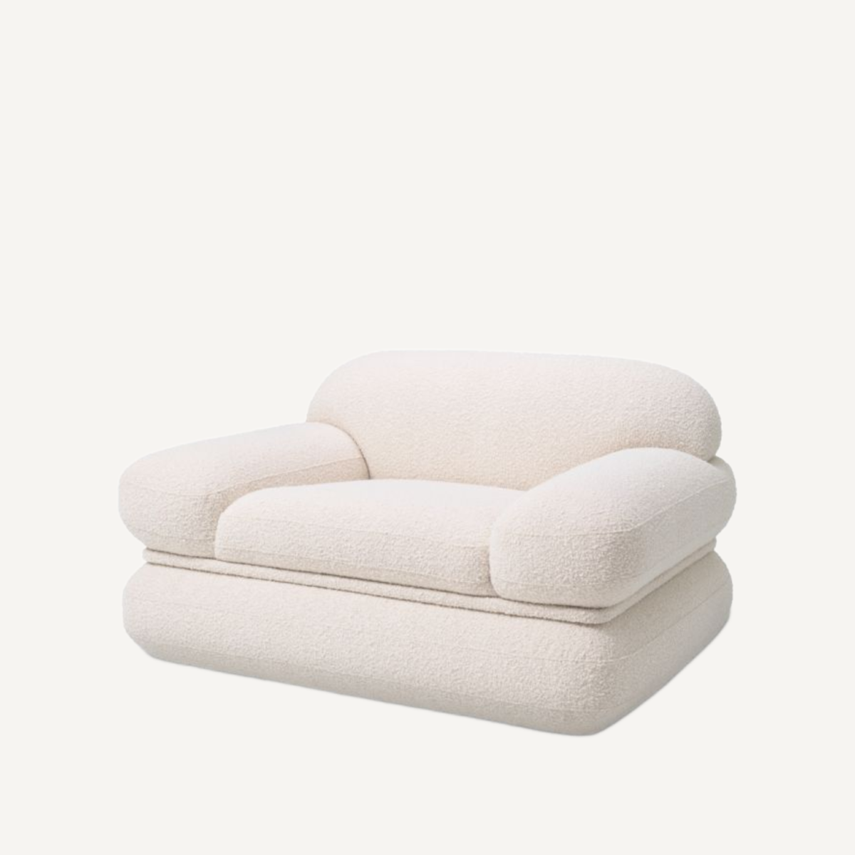 Fauteuil bouclé crème | Eichholtz Menard | REMO-HOME, mobilier et décoration d'intérieur