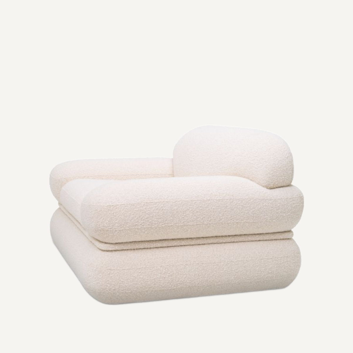 Fauteuil bouclé crème | Eichholtz Menard | REMO-HOME, mobilier et décoration d'intérieur