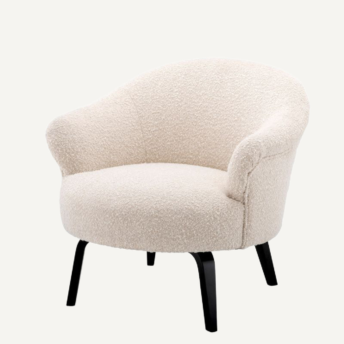 Fauteuil bouclé crème | Eichholtz Moretti | REMO-HOME, mobilier et décoration d'intérieur