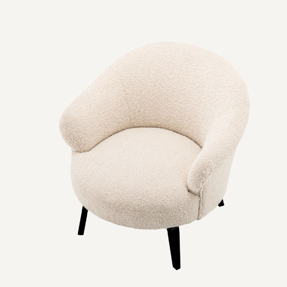 Fauteuil bouclé crème | Eichholtz Moretti | REMO-HOME, mobilier et décoration d'intérieur