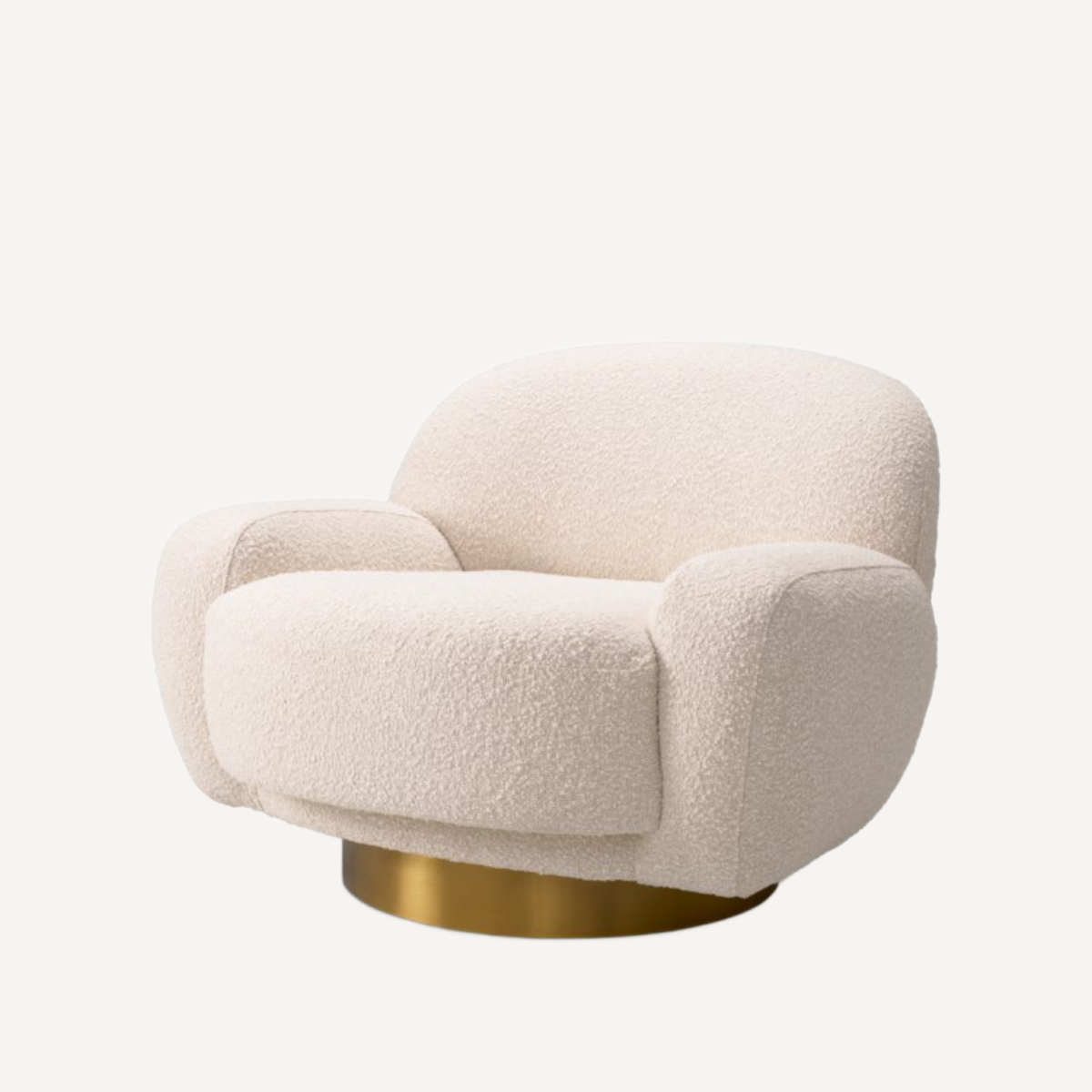 Fauteuil bouclé crème | Eichholtz Udine | REMO-HOME, mobilier et décoration d'intérieur