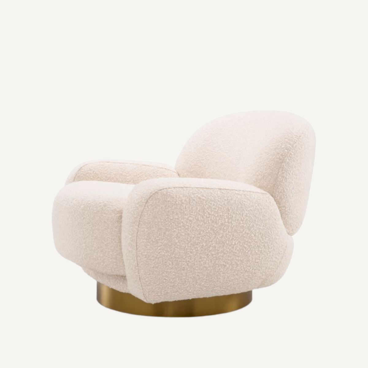 Fauteuil bouclé crème | Eichholtz Udine | REMO-HOME, mobilier et décoration d'intérieur