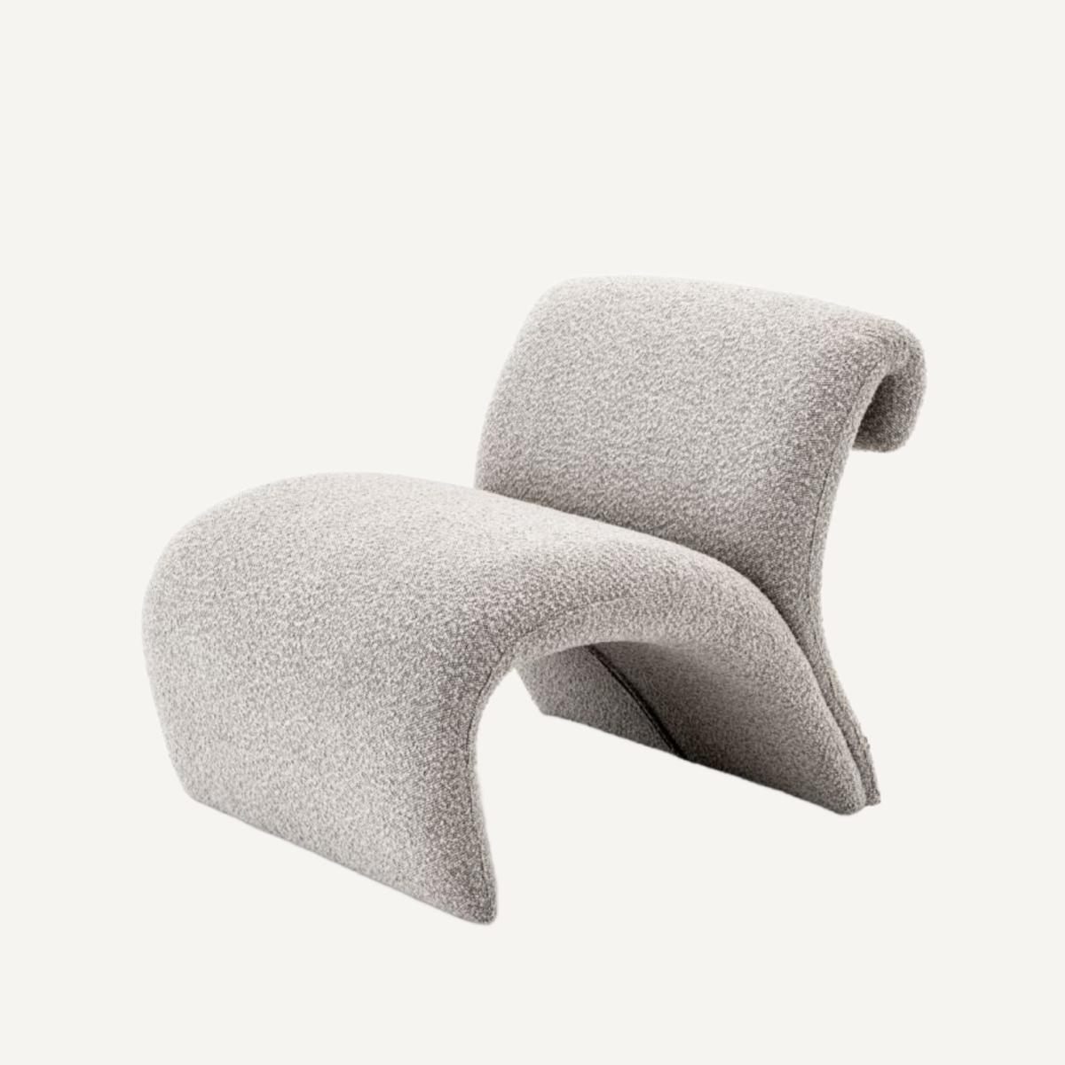 Fauteuil bouclé gris | Eichholtz Vignola | REMO-HOME, mobilier et décoration d'intérieur