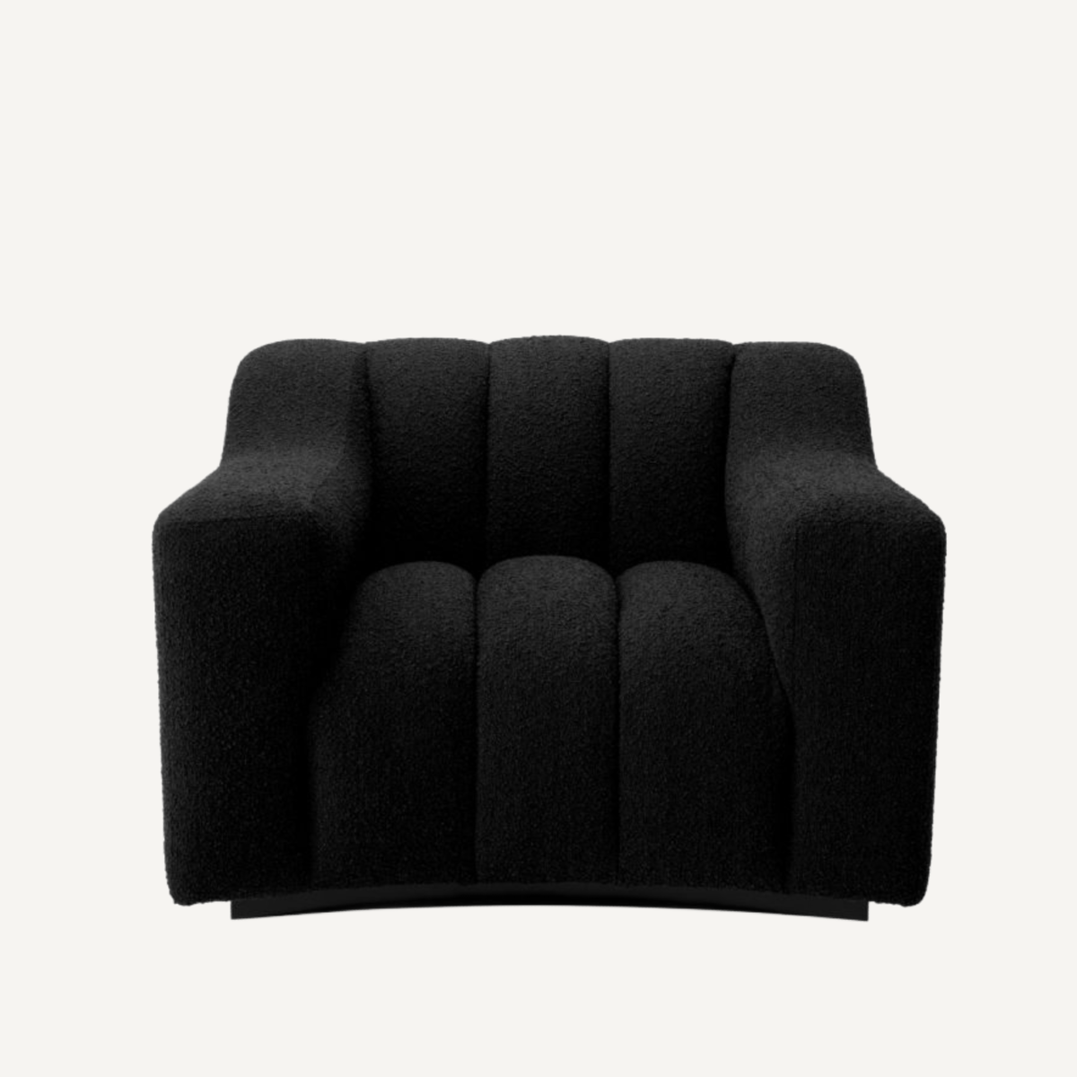 Fauteuil bouclé noir | Eichholtz Kelly | REMO-HOME, mobilier et décoration d'intérieur