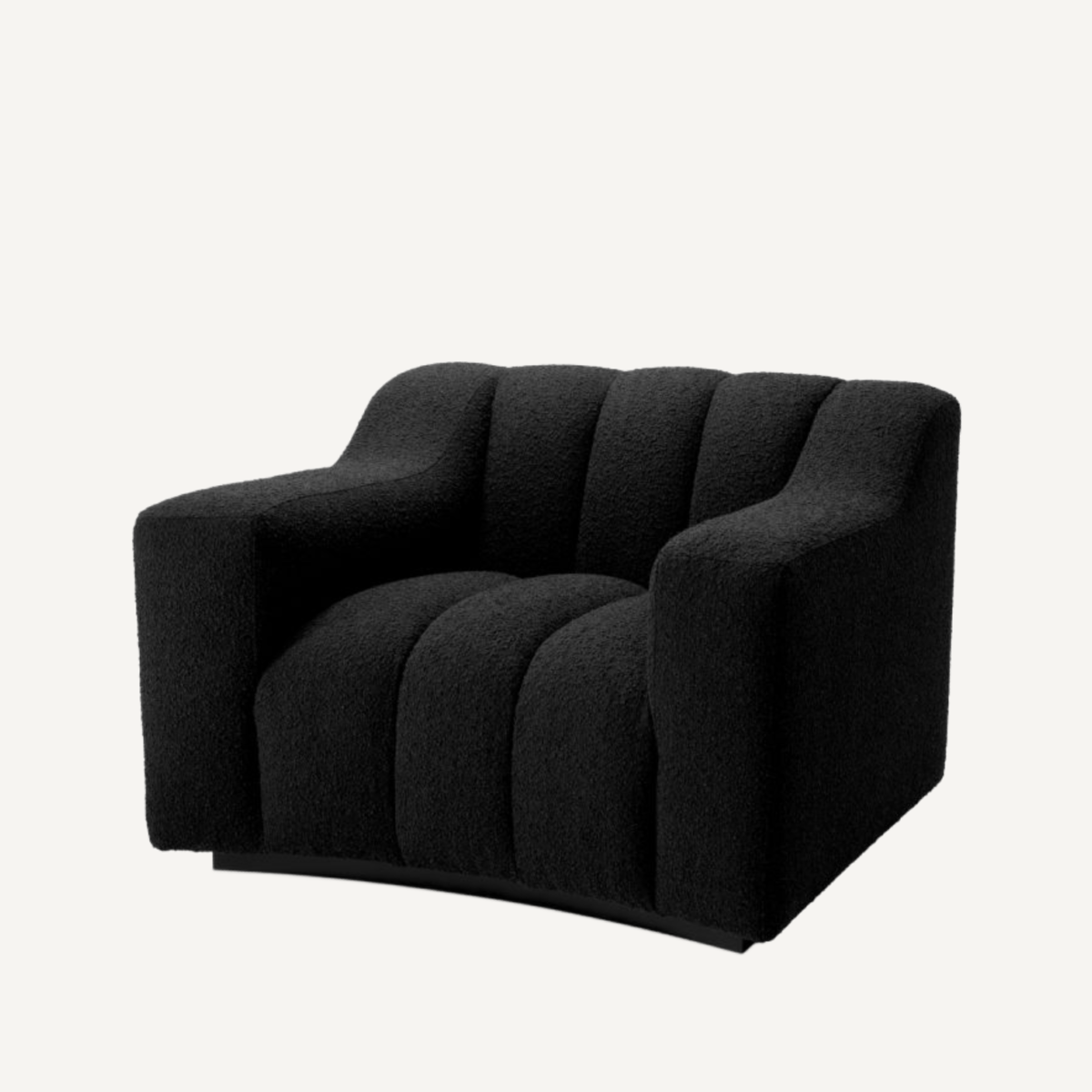 Fauteuil bouclé noir | Eichholtz Kelly | REMO-HOME, mobilier et décoration d'intérieur