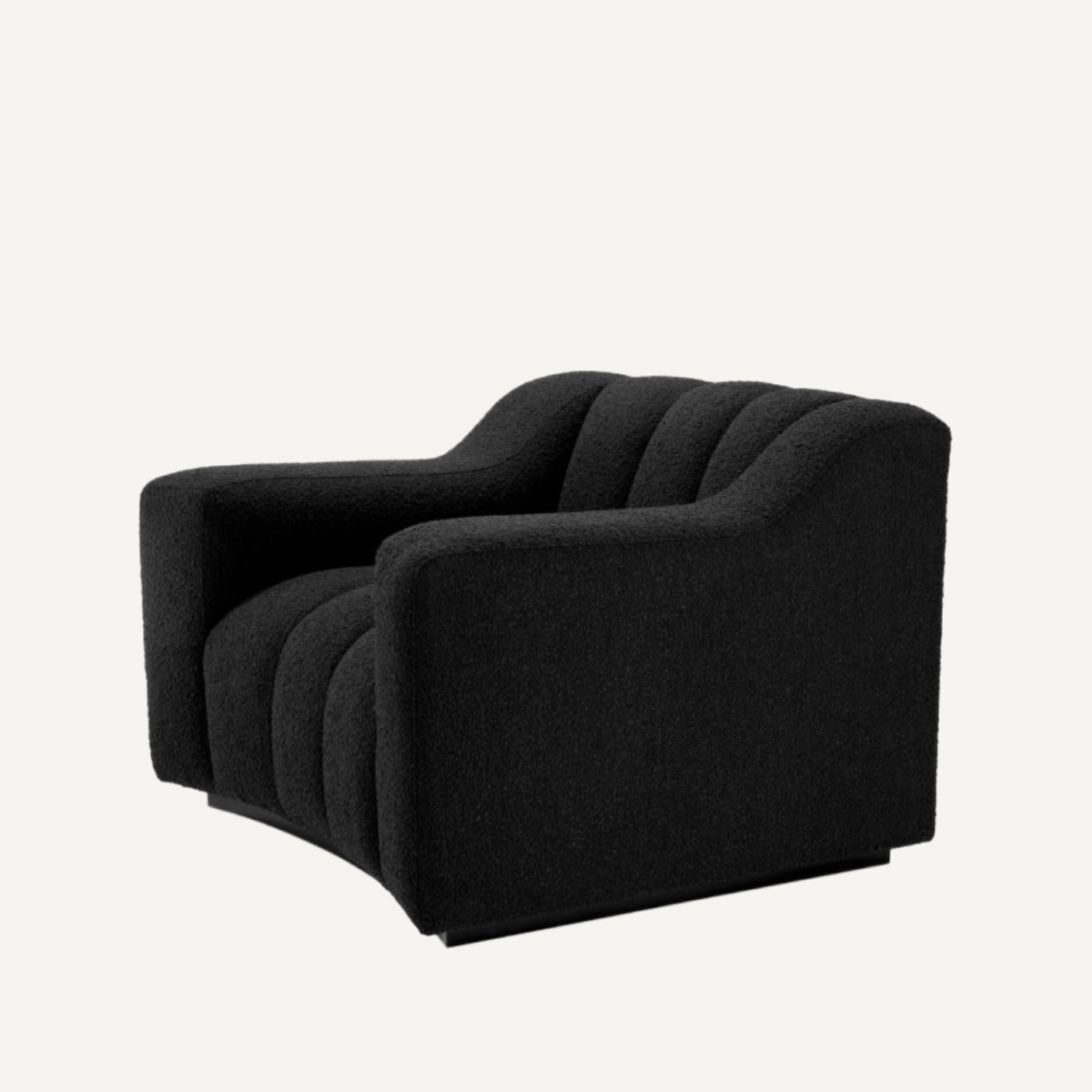 Fauteuil bouclé noir | Eichholtz Kelly | REMO-HOME, mobilier et décoration d'intérieur