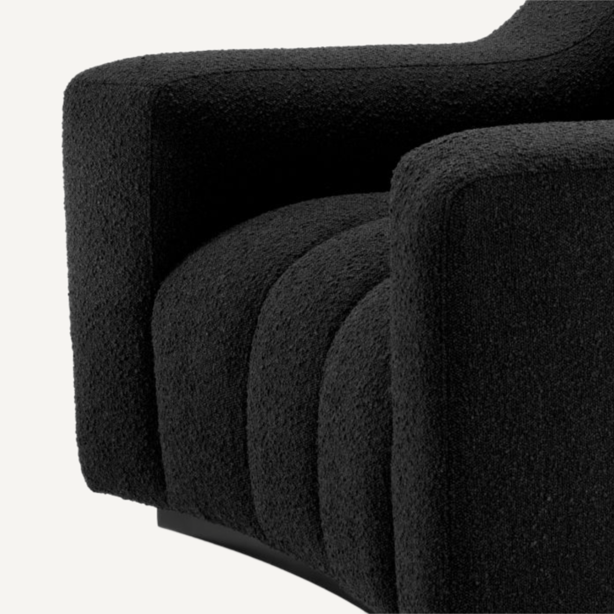 Fauteuil bouclé noir | Eichholtz Kelly | REMO-HOME, mobilier et décoration d'intérieur