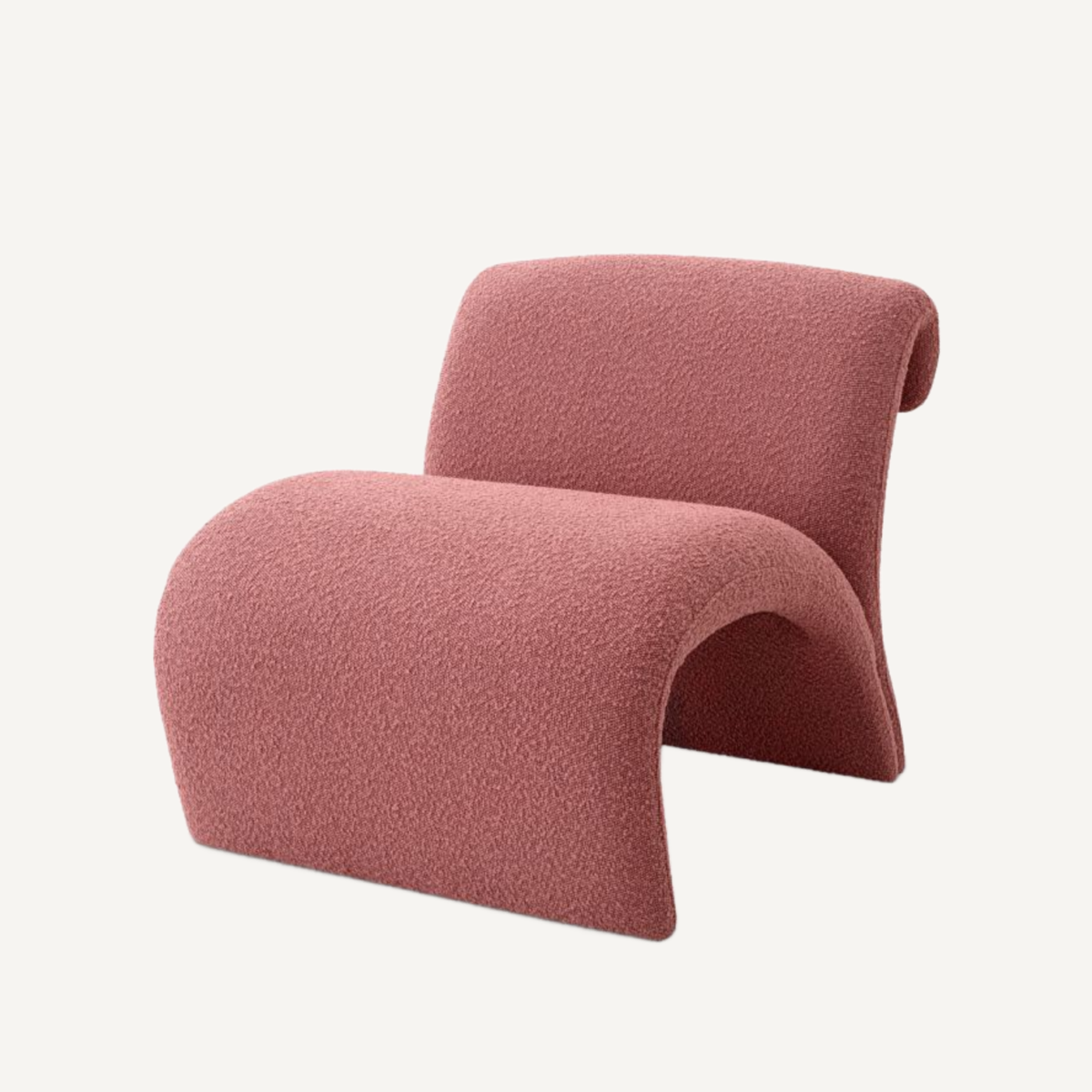 Fauteuil bouclé rose | Eichholtz Vignola | REMO-HOME, mobilier et décoration d'intérieur