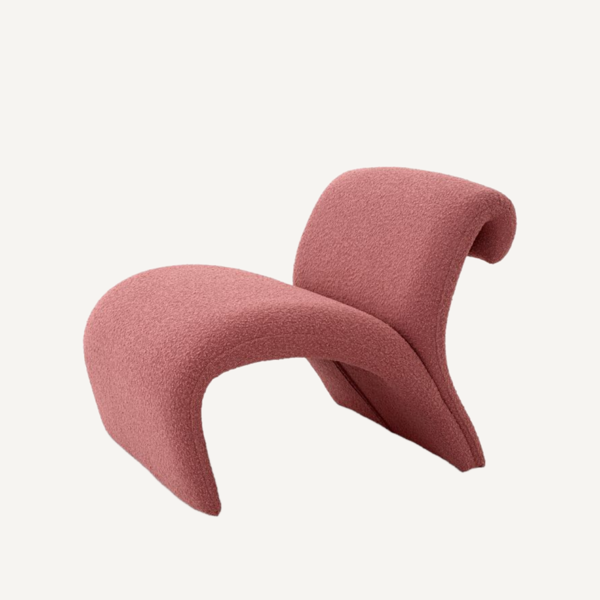 Fauteuil bouclé rose | Eichholtz Vignola | REMO-HOME, mobilier et décoration d'intérieur