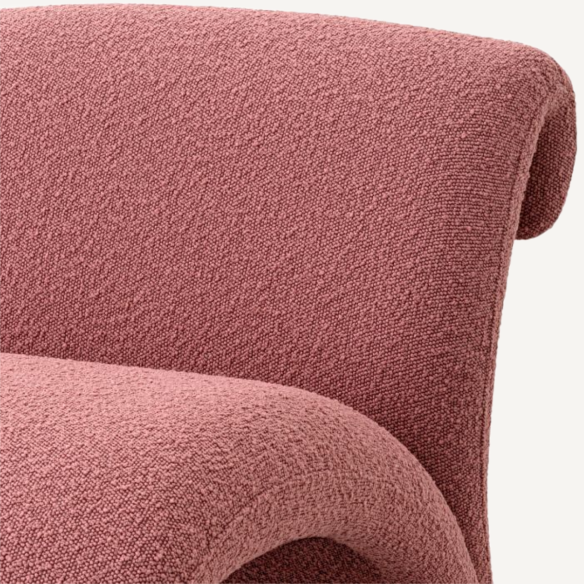 Fauteuil bouclé rose | Eichholtz Vignola | REMO-HOME, mobilier et décoration d'intérieur