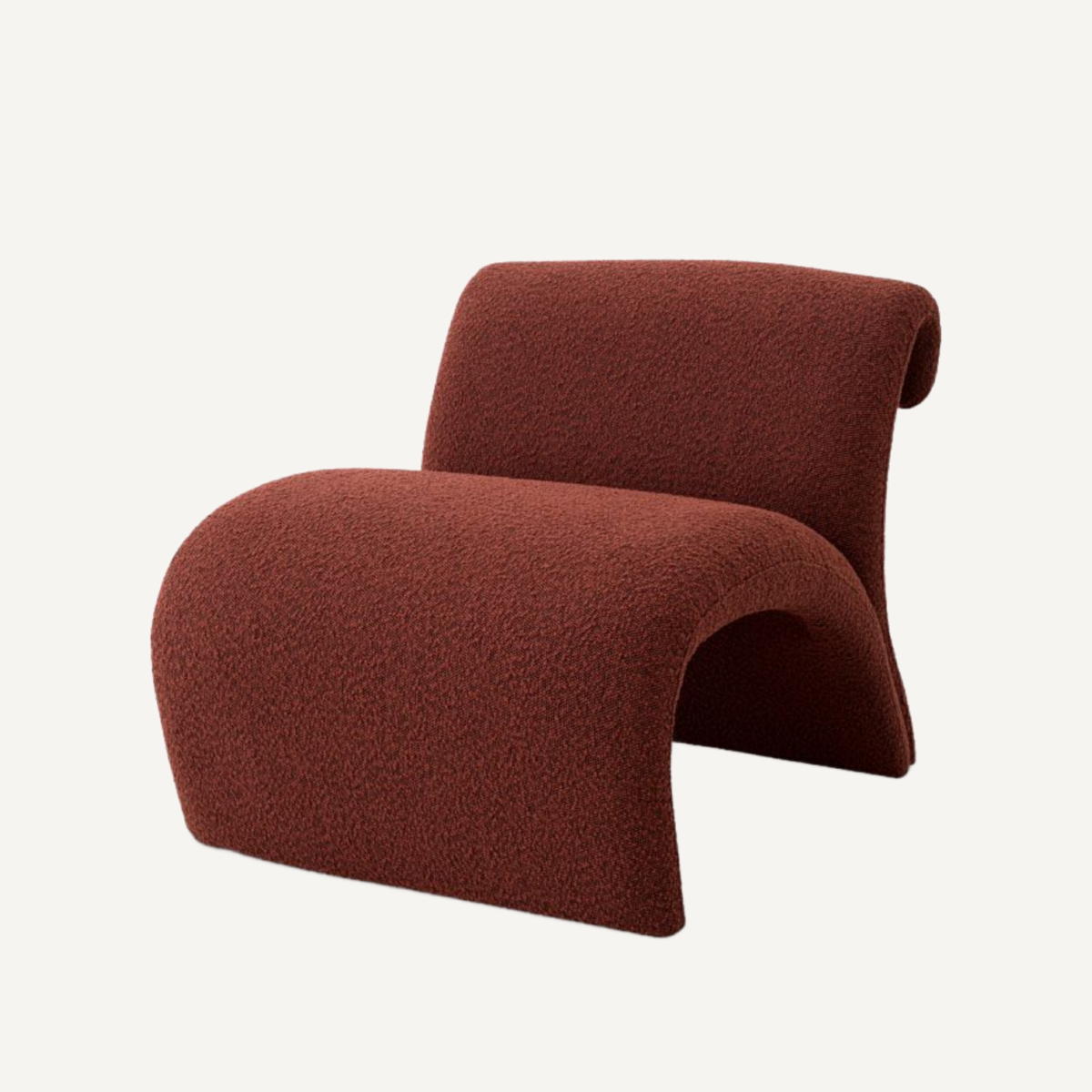 Fauteuil bouclé rouge | Eichholtz Vignola | REMO-HOME, mobilier et décoration d'intérieur