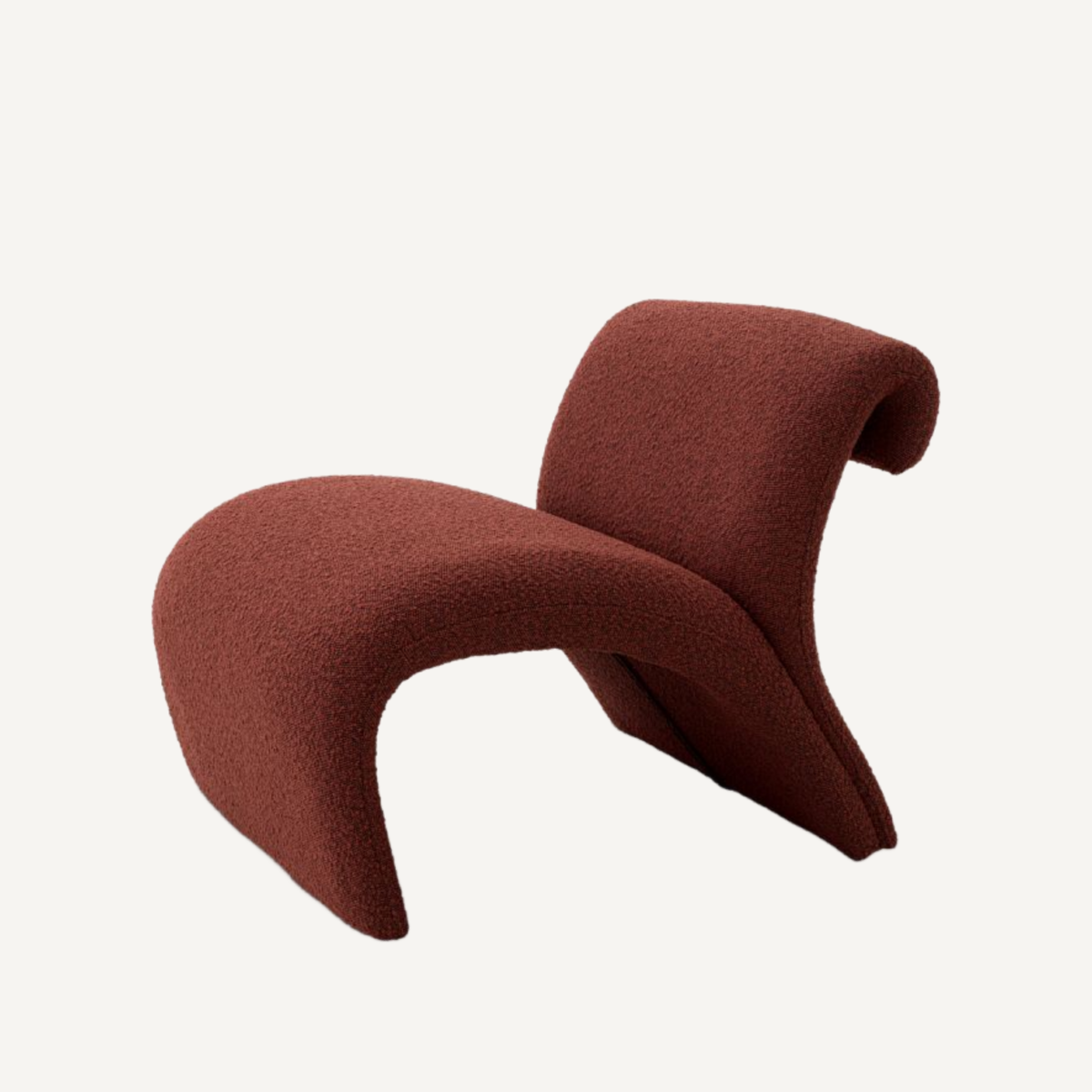 Fauteuil bouclé rouge | Eichholtz Vignola | REMO-HOME, mobilier et décoration d'intérieur