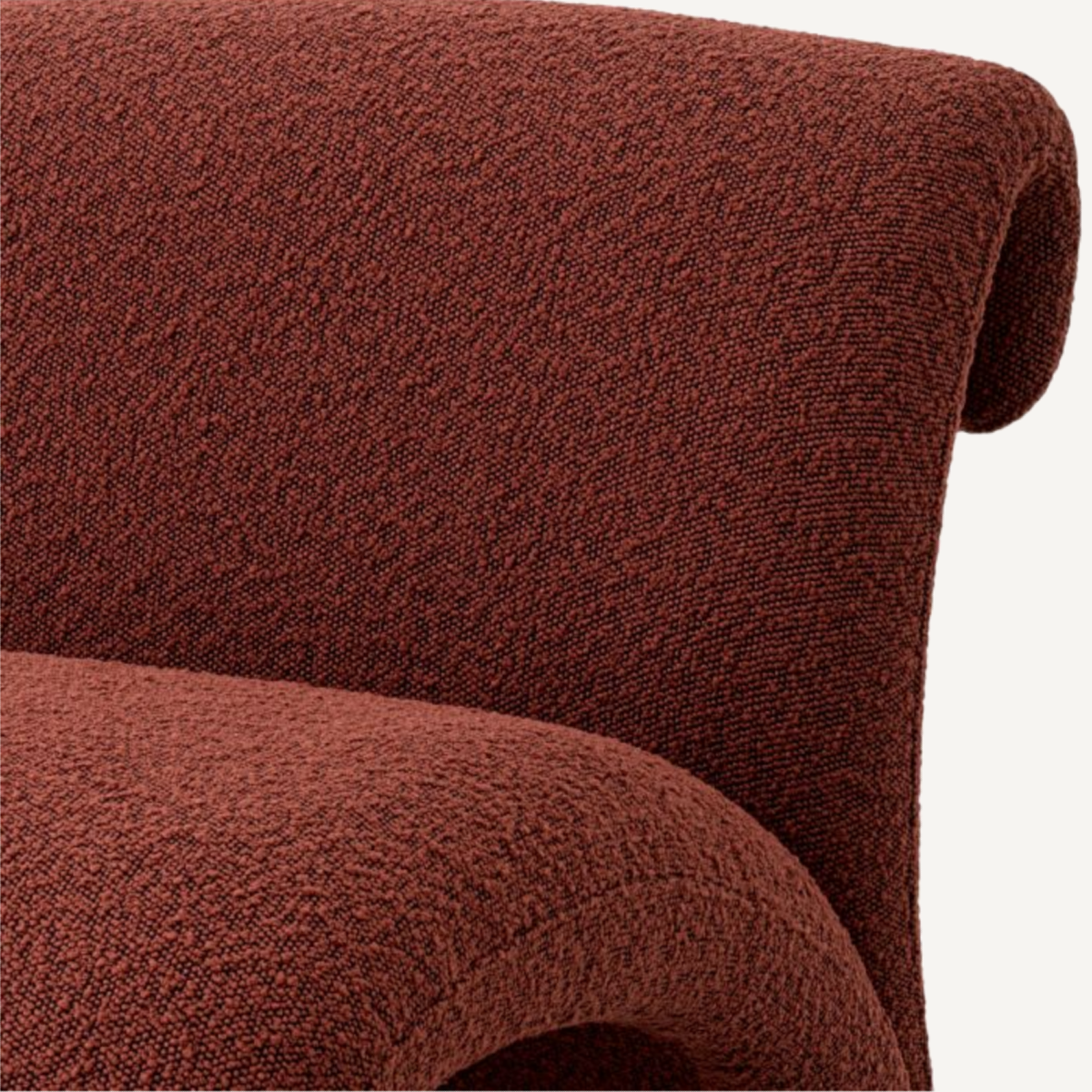 Fauteuil bouclé rouge | Eichholtz Vignola | REMO-HOME, mobilier et décoration d'intérieur