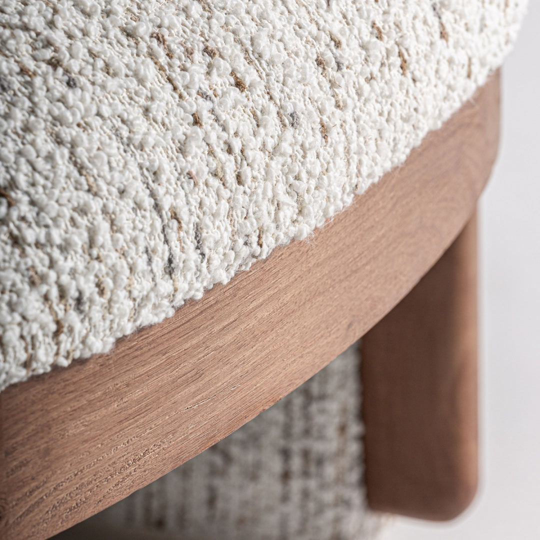 Fauteuil bouclé blanc | Vical Erbach | REMO, mobilier et décoration d'intérieur