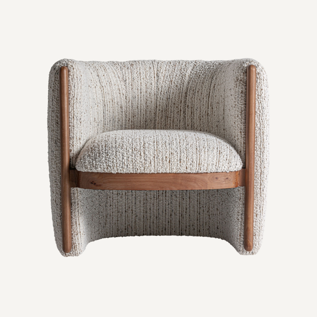 Fauteuil bouclé blanc | Vical Erbach | REMO, mobilier et décoration d'intérieur
