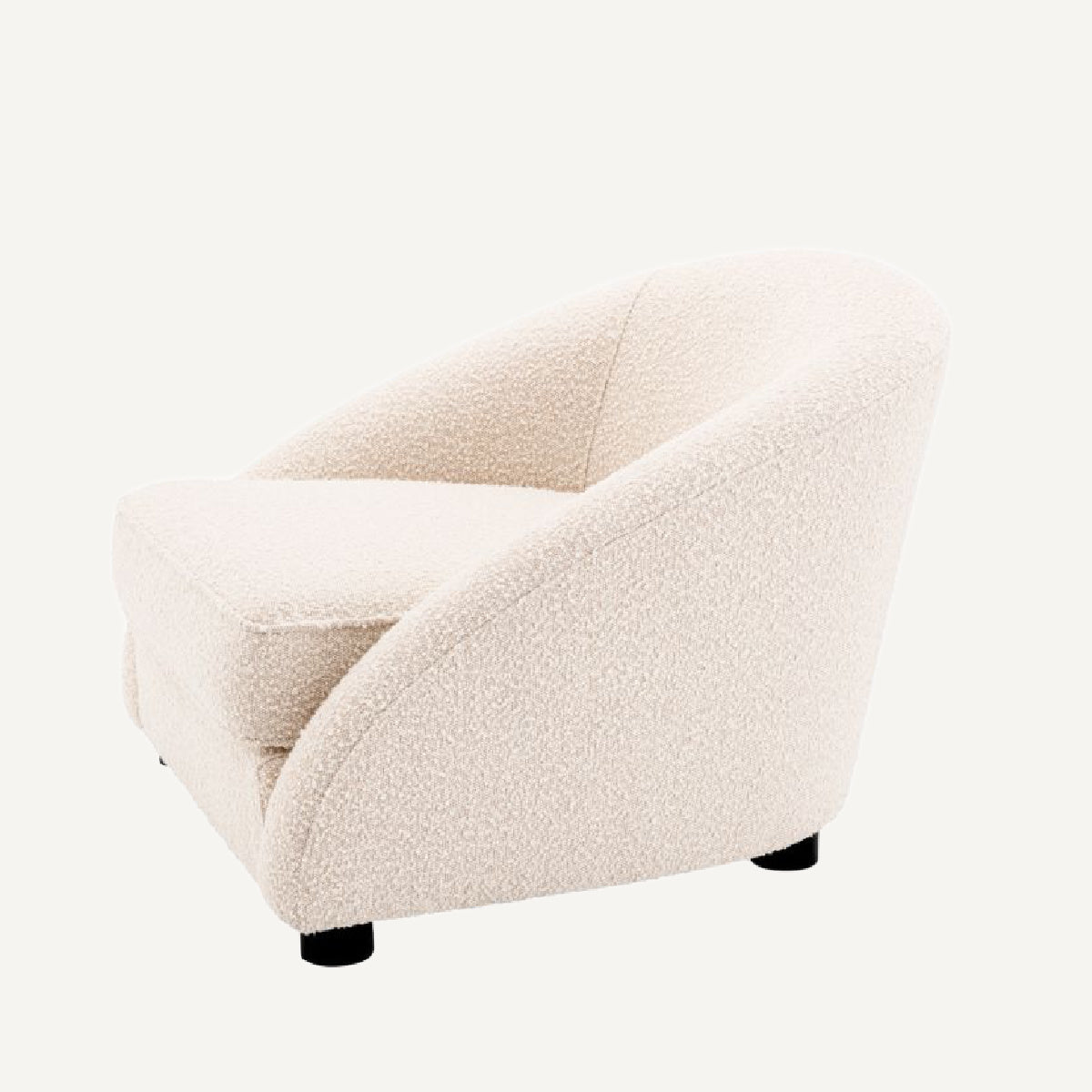 Fauteuil bouclé crème | Eichholtz Cruz | REMO-HOME, mobilier et décoration d'intérieur
