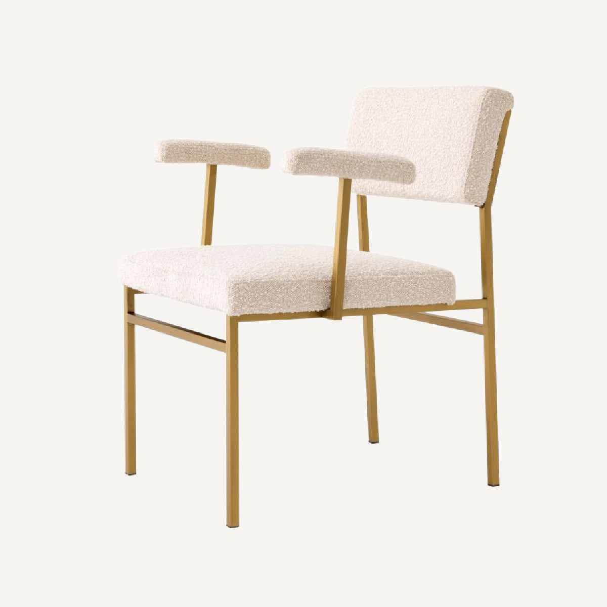 Fauteuil bouclé crème | Eichholtz Dunmore | REMO-HOME, mobilier et décoration d'intérieur