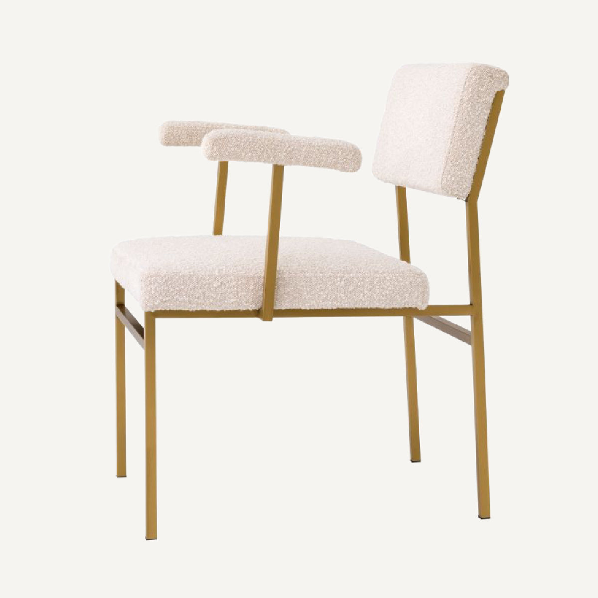 Fauteuil bouclé crème | Eichholtz Dunmore | REMO-HOME, mobilier et décoration d'intérieur