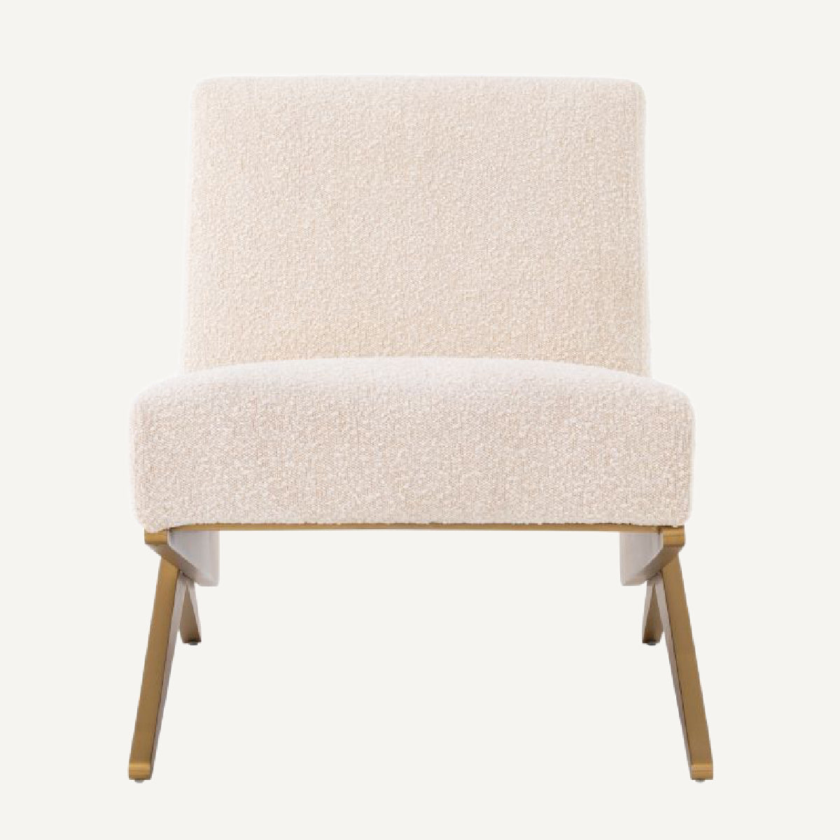 Fauteuil bouclé crème | Eichholtz Fico | REMO-HOME, mobilier et décoration d'intérieur