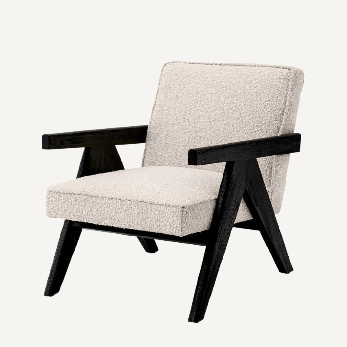 Fauteuil bouclé crème | Eichholtz Greta | REMO-HOME, mobilier et décoration d'intérieur