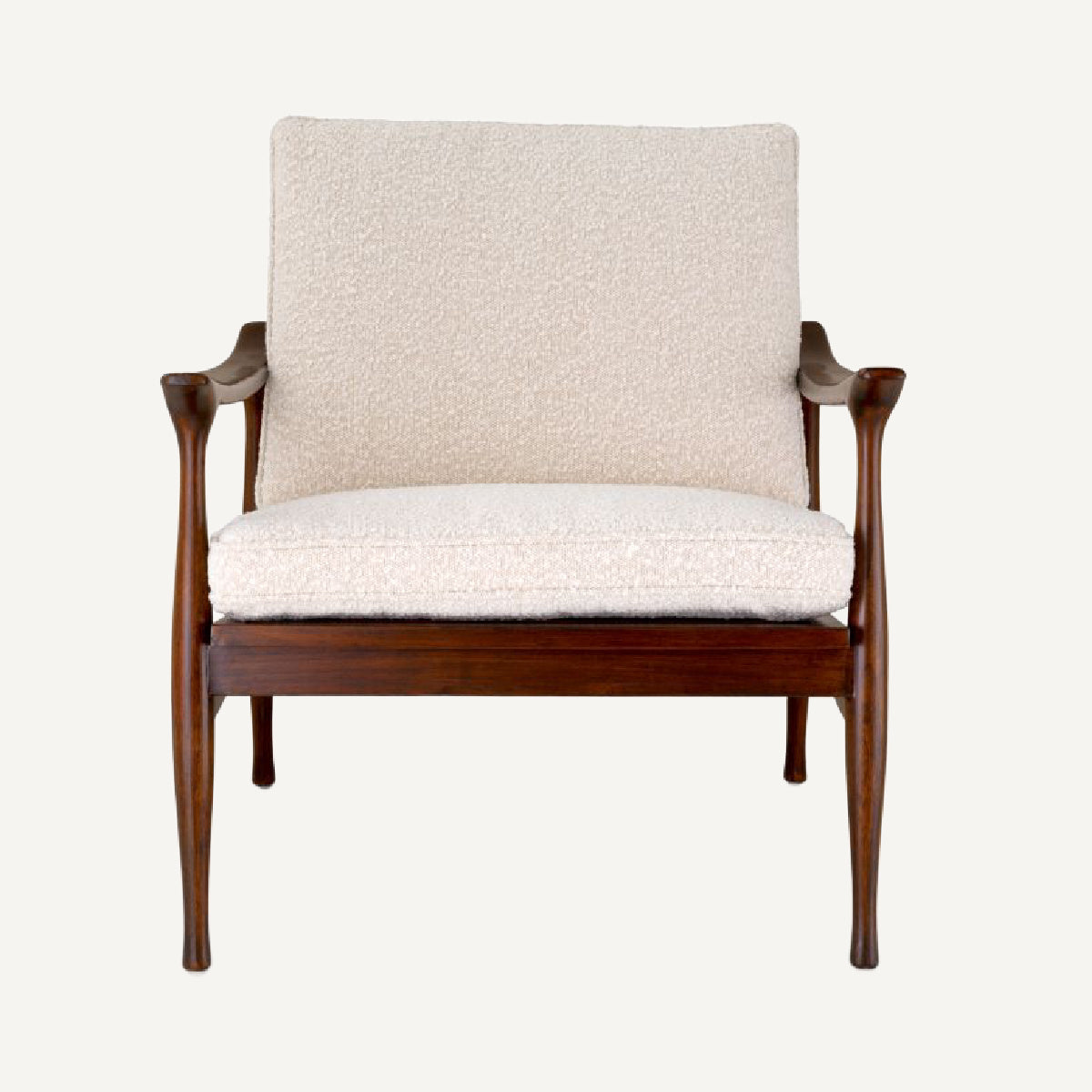 Fauteuil bouclé crème | Eichholtz Manzo | REMO-HOME, mobilier et décoration d'intérieur