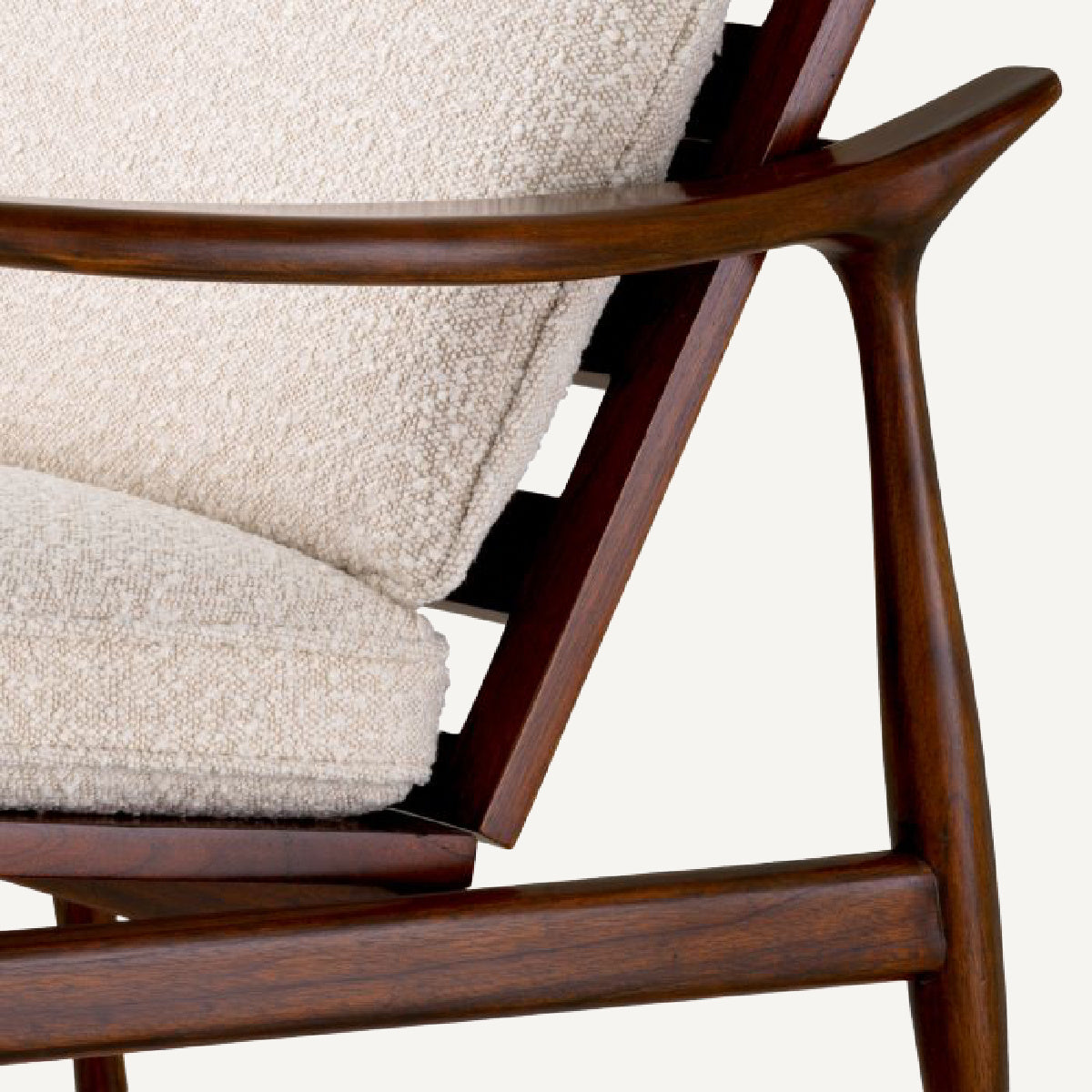 Fauteuil bouclé crème | Eichholtz Manzo | REMO-HOME, mobilier et décoration d'intérieur