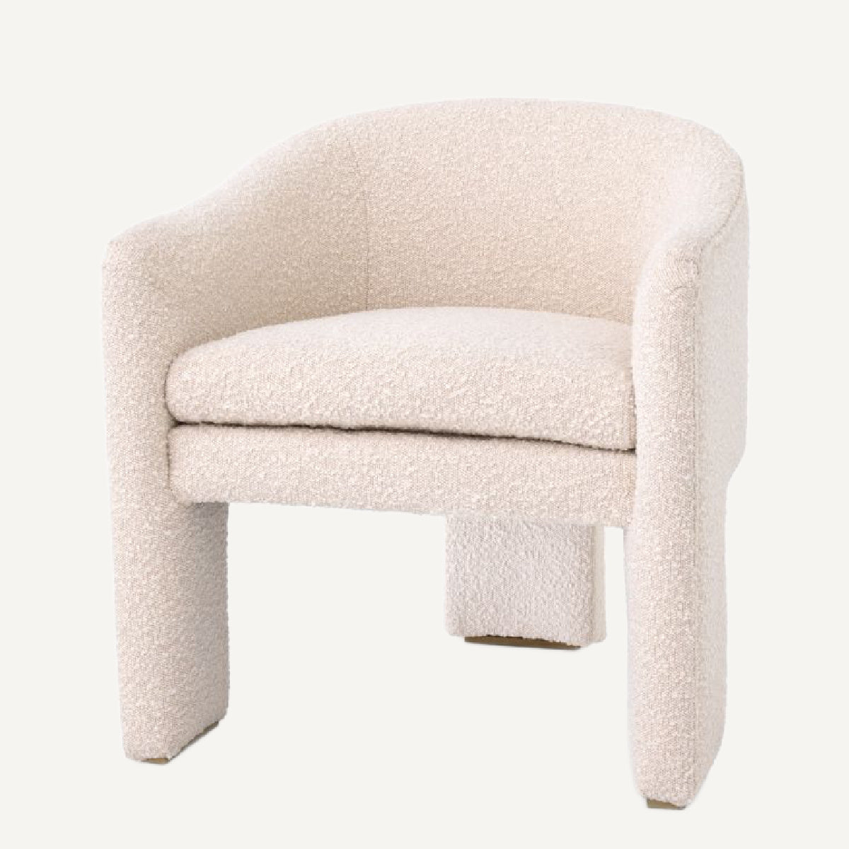 Fauteuil bouclé crème | Eichholtz Pebbles | REMO-HOME, mobilier et décoration d'intérieur