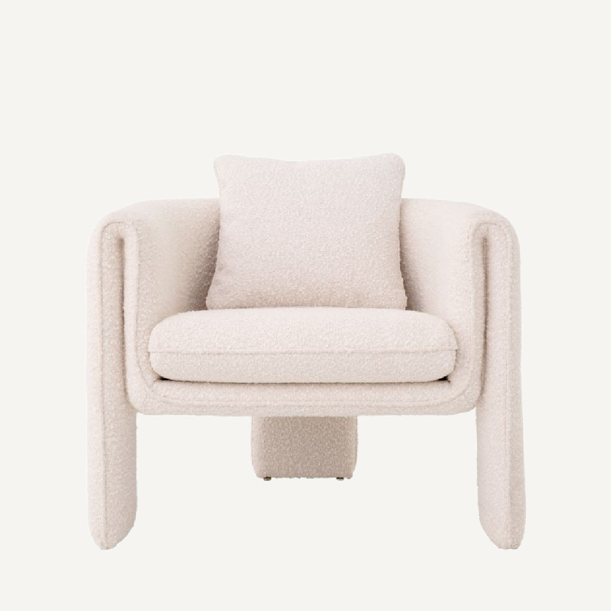 Fauteuil bouclé crème | Eichholtz Toto | REMO-HOME, mobilier et décoration d'intérieur