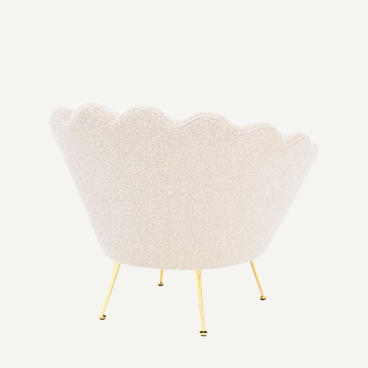 Fauteuil bouclé crème | Eichholtz Trapezium | REMO-HOME, mobilier et décoration d'intérieur