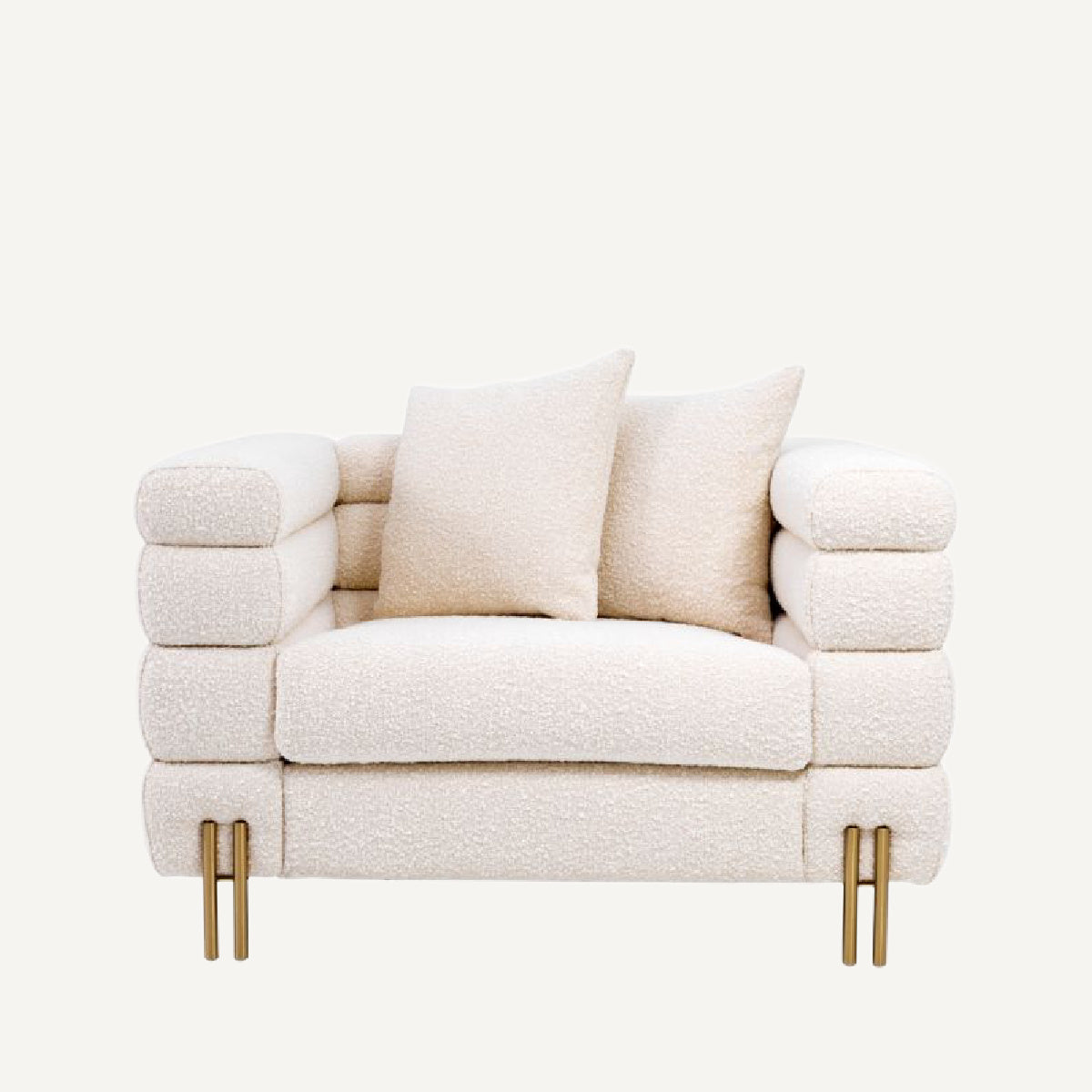 Fauteuil bouclé crème | Eichholtz York |  REMO-HOME, mobilier et décoration d'intérieur