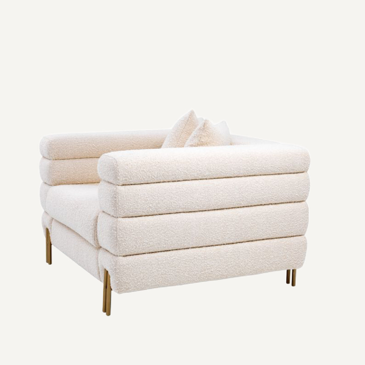 Fauteuil bouclé crème | Eichholtz York |  REMO-HOME, mobilier et décoration d'intérieur