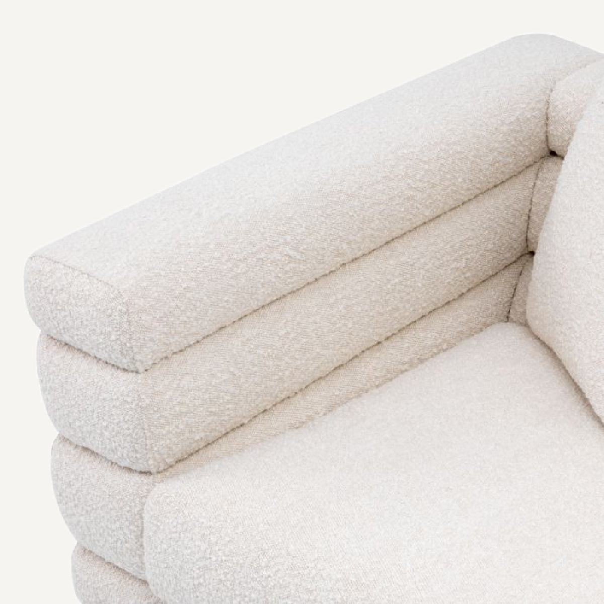 Fauteuil bouclé crème | Eichholtz York |  REMO-HOME, mobilier et décoration d'intérieur