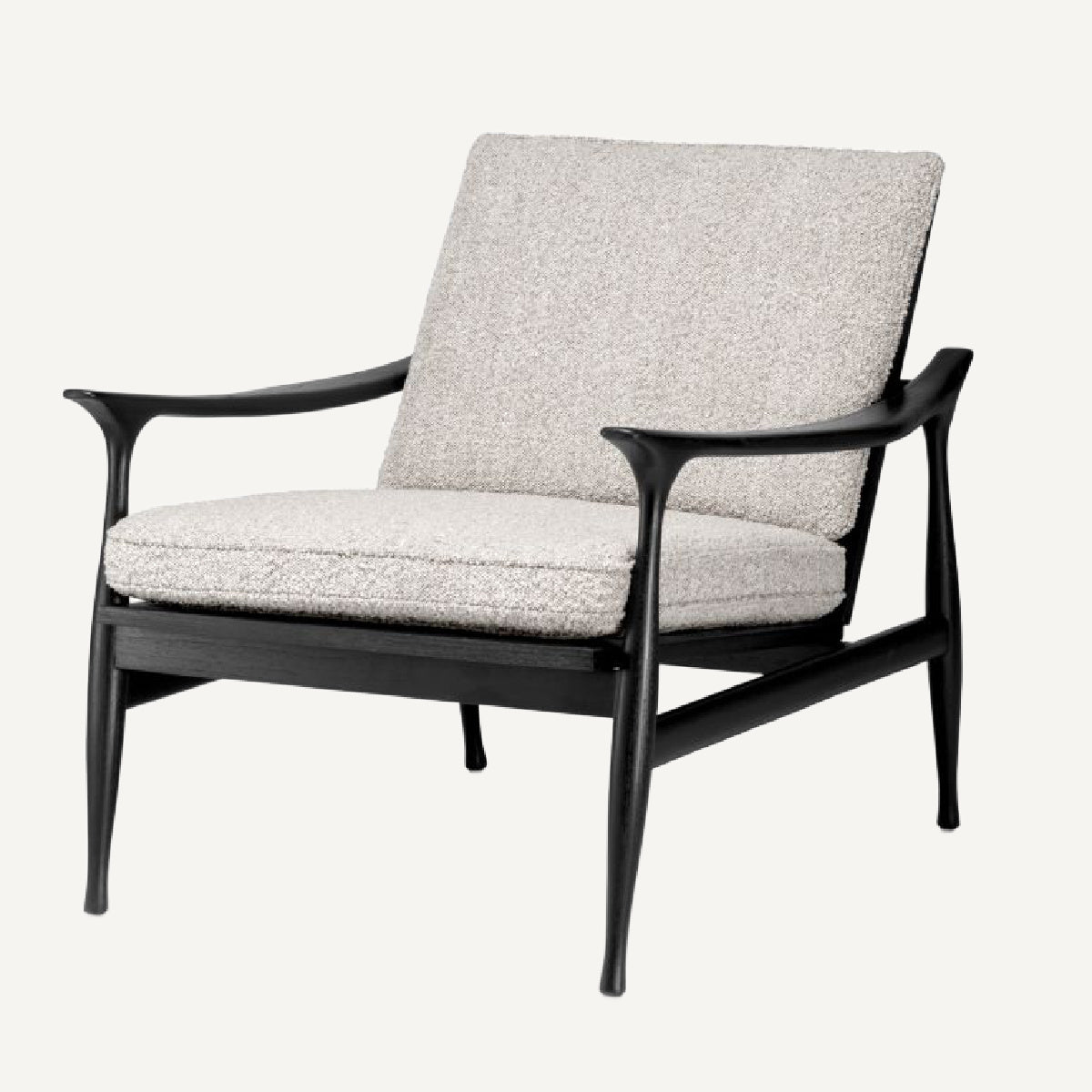 Fauteuil bouclé gris | Eichholtz Manzo | REMO-HOME, mobilier et décoration d'intérieur