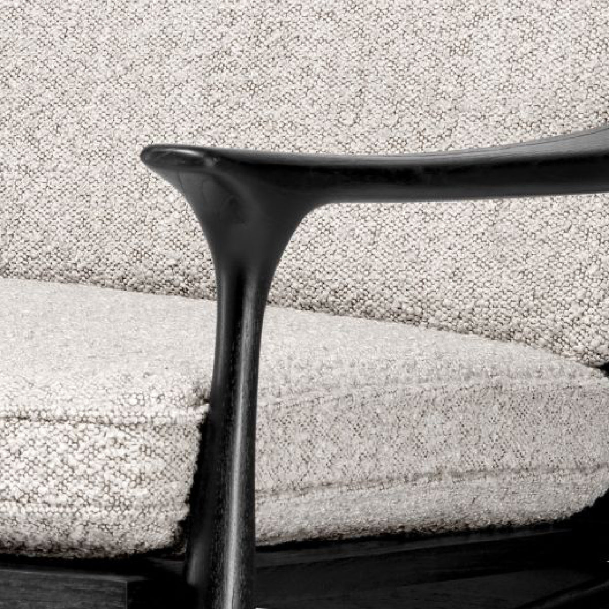 Fauteuil bouclé gris | Eichholtz Manzo | REMO-HOME, mobilier et décoration d'intérieur