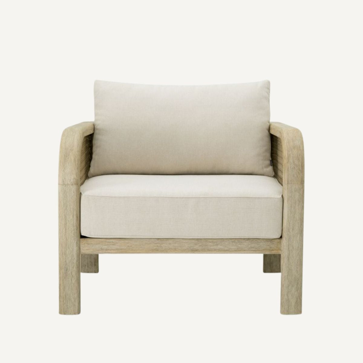 Fauteuil d'extérieur en teck beige | Eichholtz Julian | REMO-HOME, mobilier et décoration d'intérieur