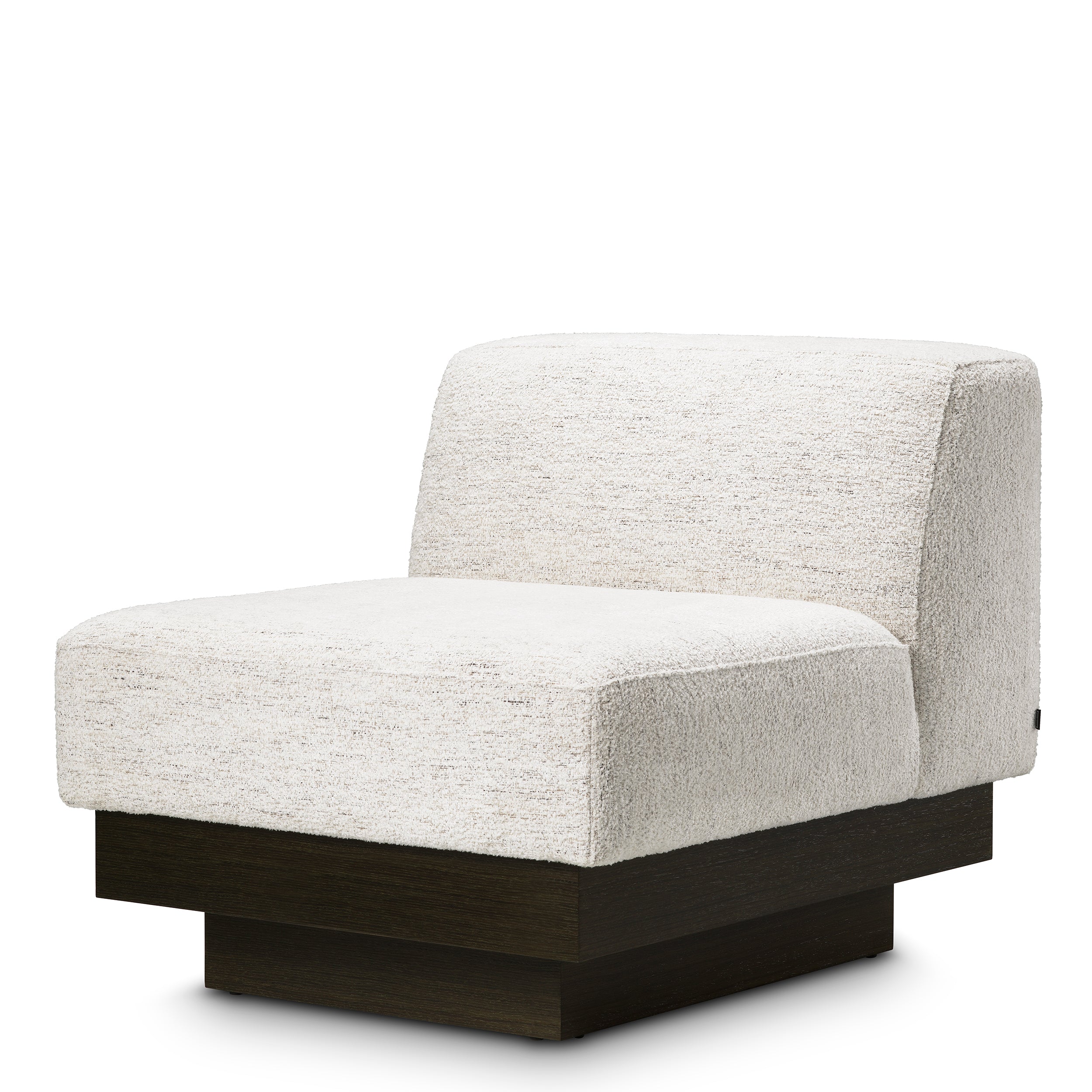 Fauteuil design en tissu blanc cassé | Eichholtz Bastion