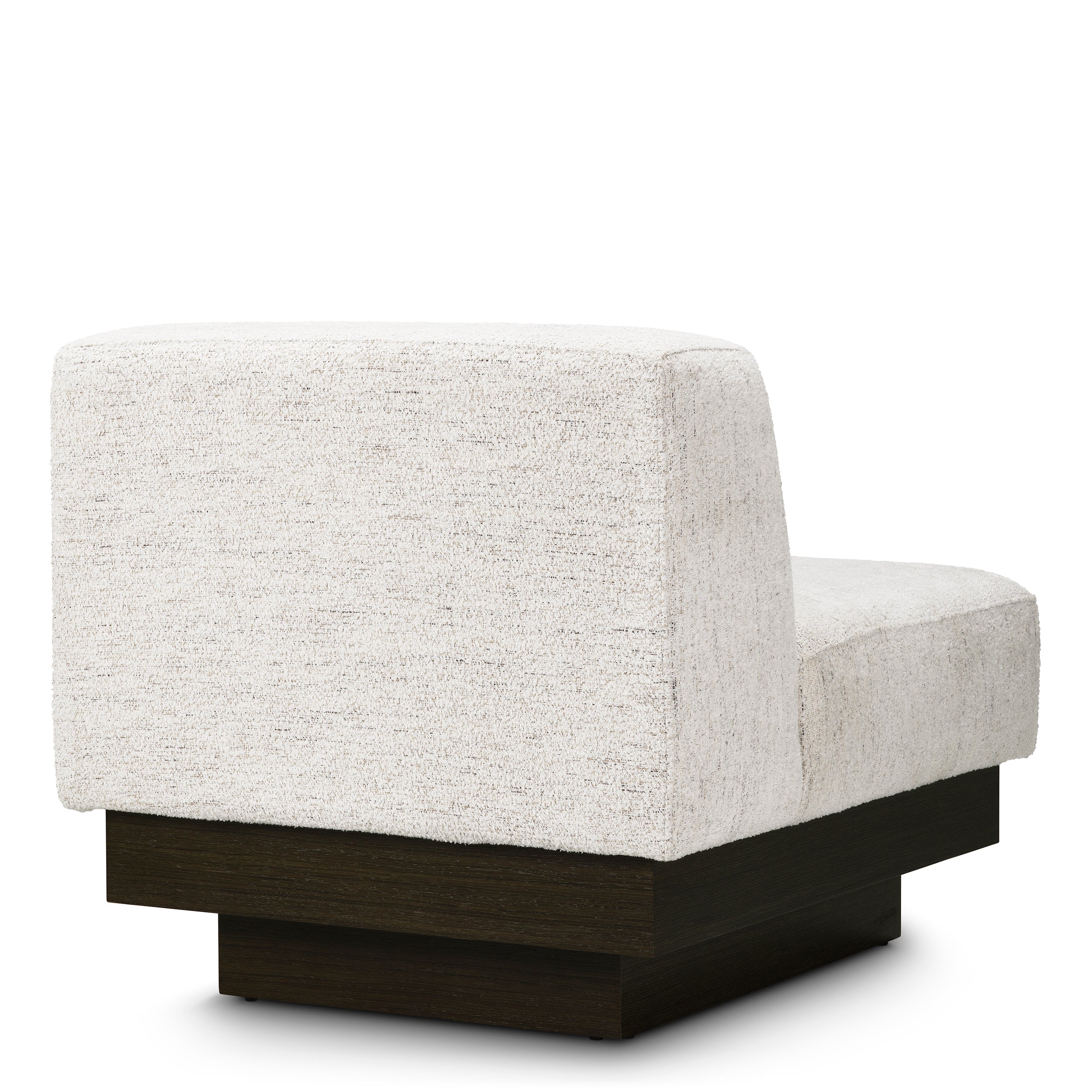Fauteuil design en tissu blanc cassé | Eichholtz Bastion