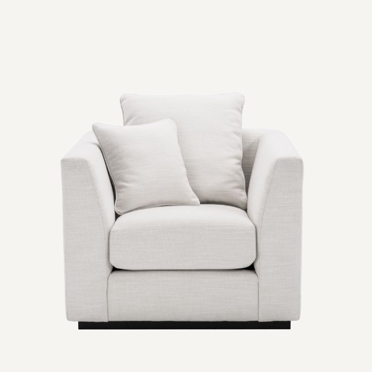 Fauteuil en tissu blanc | Eichholtz Taylor  |  REMO-HOME, mobilier et décoration d'intérieur
