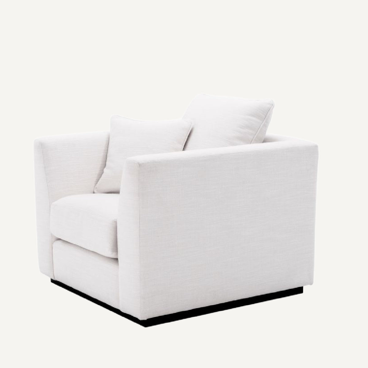 Fauteuil en tissu blanc | Eichholtz Taylor  |  REMO-HOME, mobilier et décoration d'intérieur