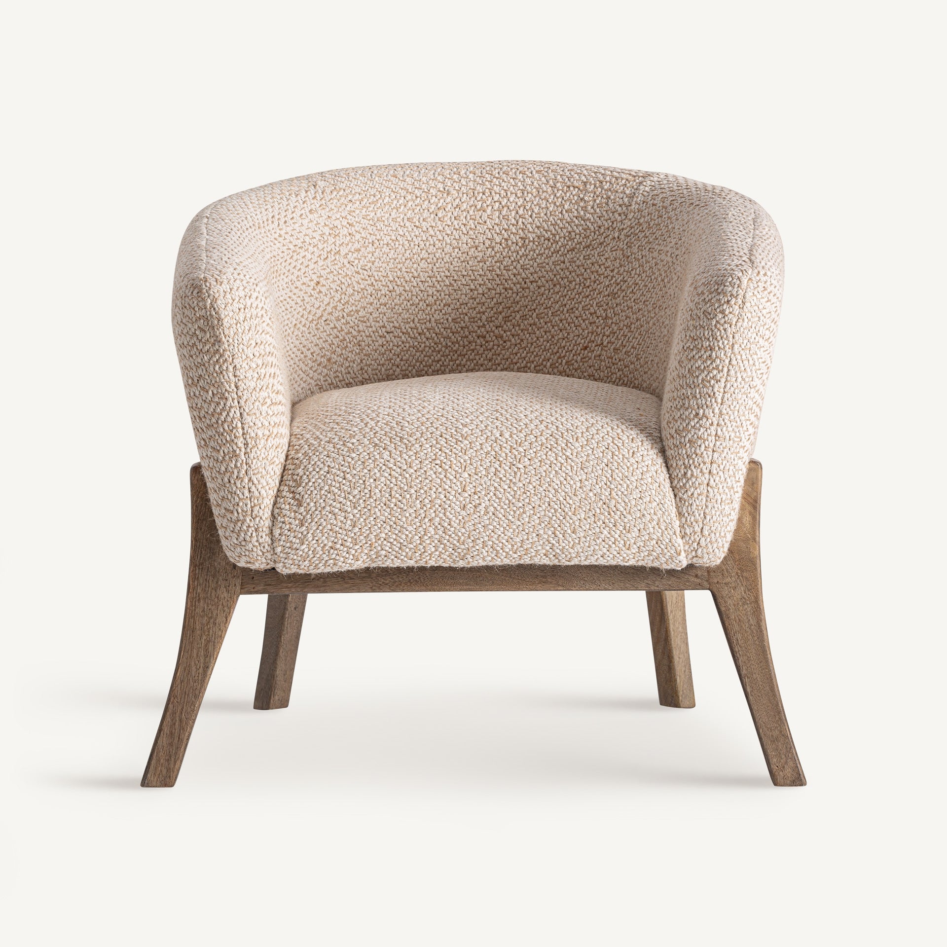 Fauteuil en lin beige | VICAL Liermo | REMO-HOME, mobilier design et décoration d'intérieur