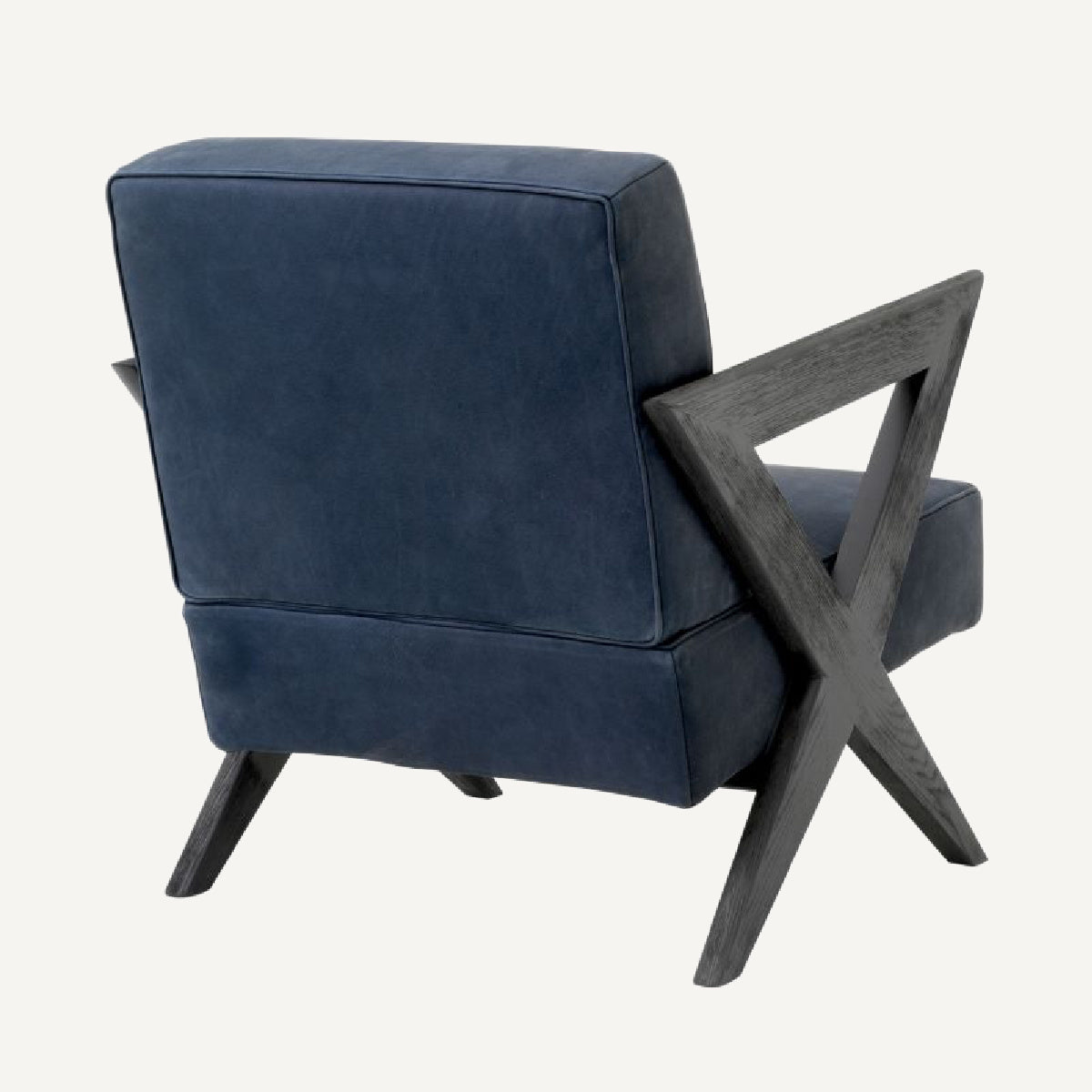 Fauteuil en nubuck bleu | Eichholtz Felippe | REMO-HOME, mobilier et décoration d'intérieur