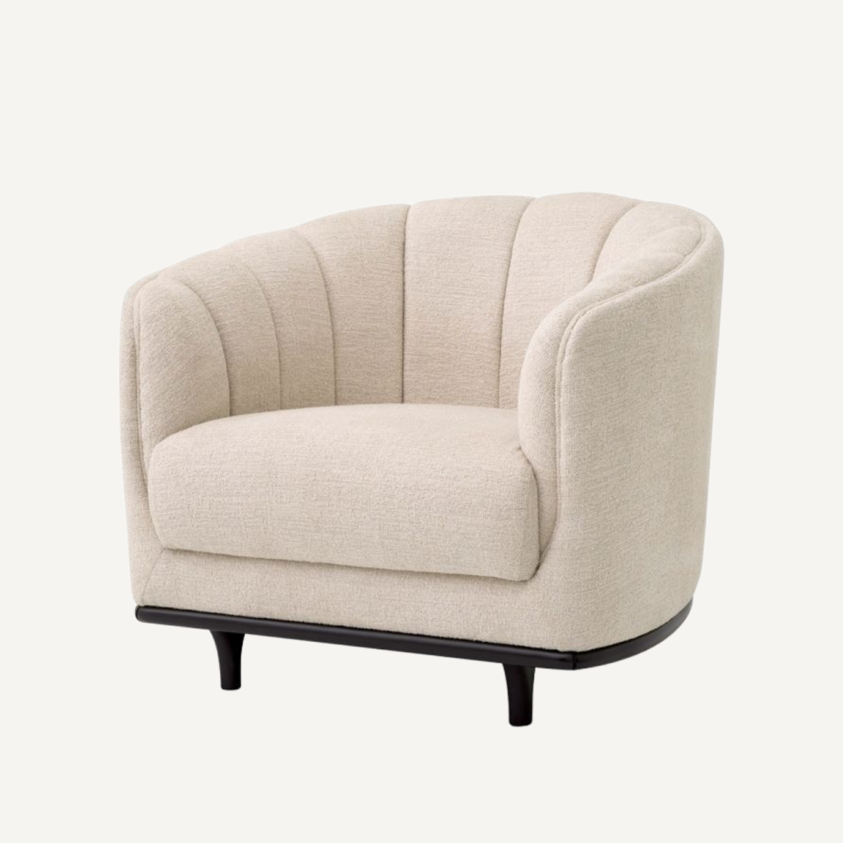 Fauteuil en tissu beige | Eichholtz Agostino | REMO-HOME, mobilier et décoration d'intérieur