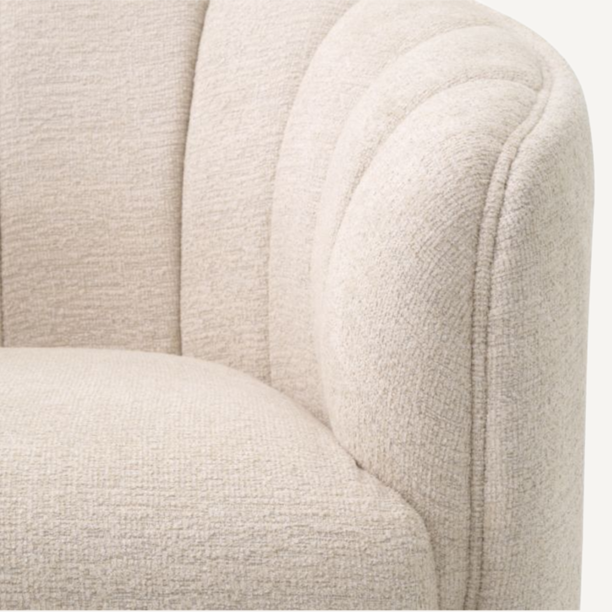 Fauteuil en tissu beige | Eichholtz Agostino | REMO-HOME, mobilier et décoration d'intérieur