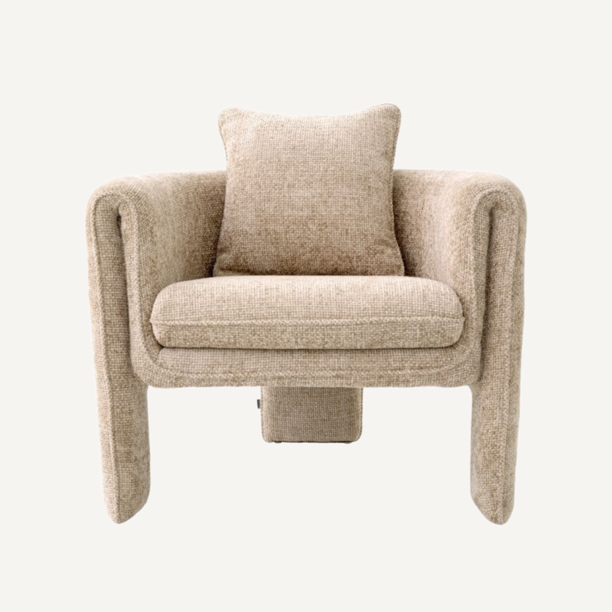 Fauteuil en tissu beige | Eichholtz Toto | REMO-HOME, mobilier et décoration d'intérieur