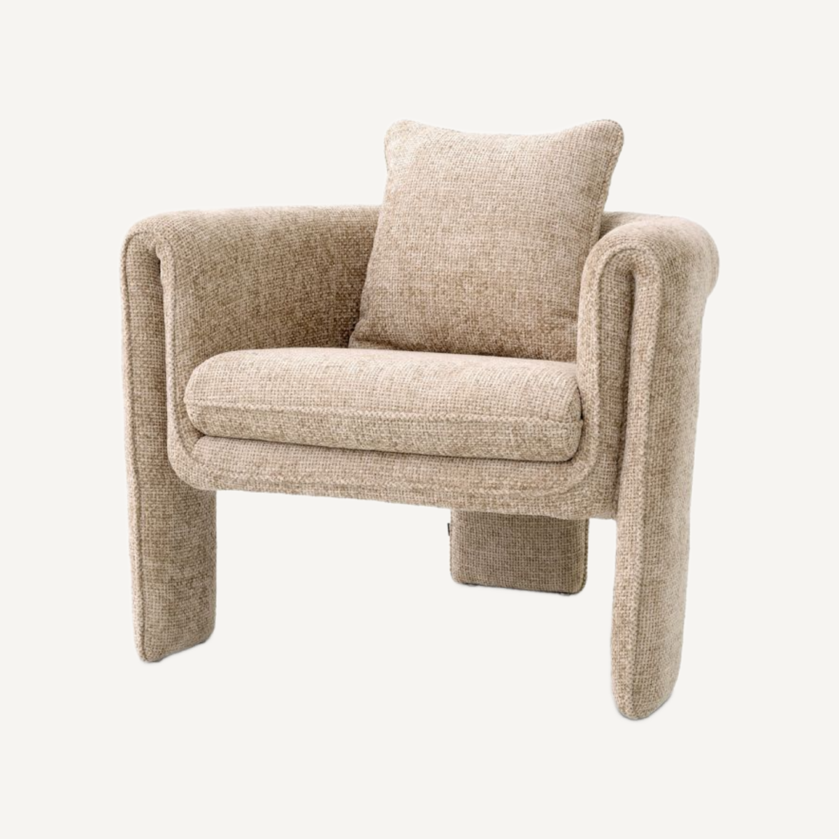 Fauteuil en tissu beige | Eichholtz Toto | REMO-HOME, mobilier et décoration d'intérieur