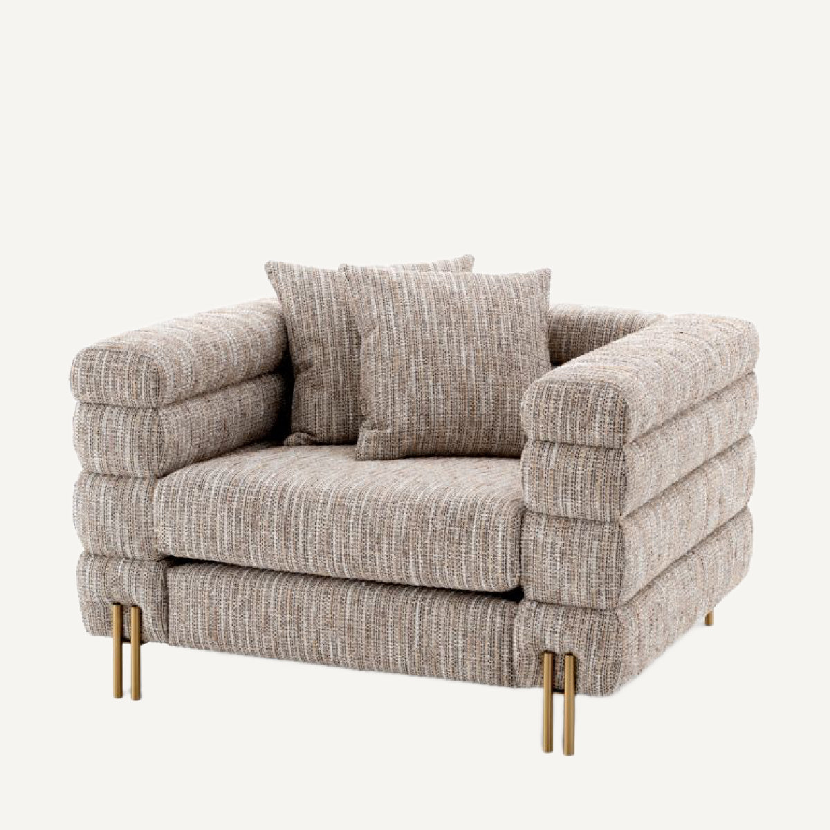 Fauteuil en tissu beige | Eichholtz York | REMO-HOME, mobilier et décoration d'intérieur