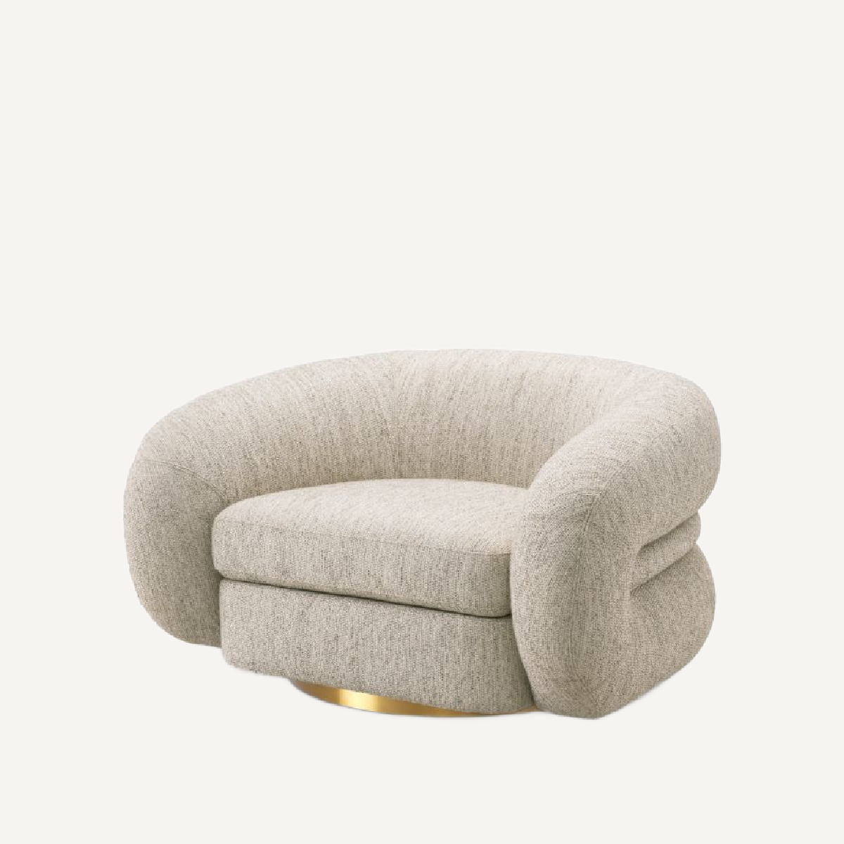 Fauteuil en tissu greige | Eichholtz Cosenza | REMO-HOME, mobilier et décoration d'intérieur