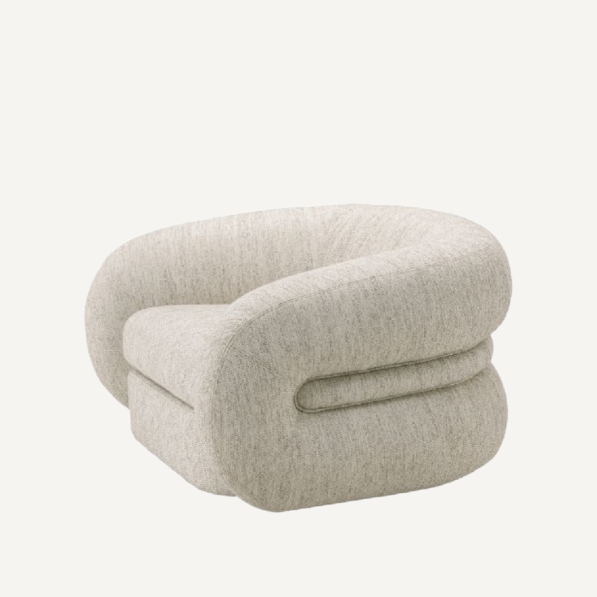 Fauteuil en tissu greige | Eichholtz Cosenza | REMO-HOME, mobilier et décoration d'intérieur